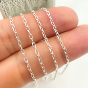 925 Sterling Silver Smooth Oval Link Chain